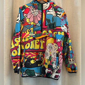 Reason Brand Anorak 90’s lightweight pullover Men’s Jacket Size M. Multi-color.